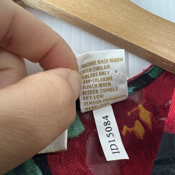 VTG 90s Victorias Secret Women Nightshirt Pajamas Sz S Gold Label Sheer Textured - Picture 4 of 15